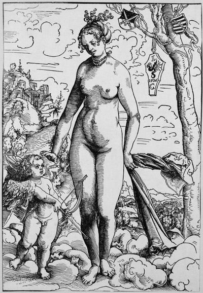 Venuše a Amor od Lucas the Elder Cranach