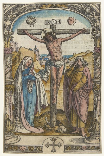 Kristus na kříži od Lucas van Leyden (attributed to)
