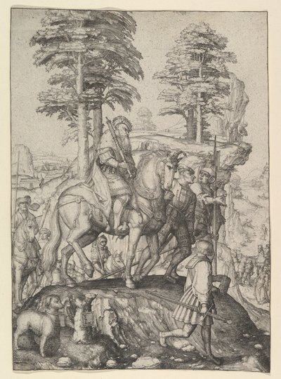 Abigail Před Davidem, ca. 1507. od Lucas van Leyden
