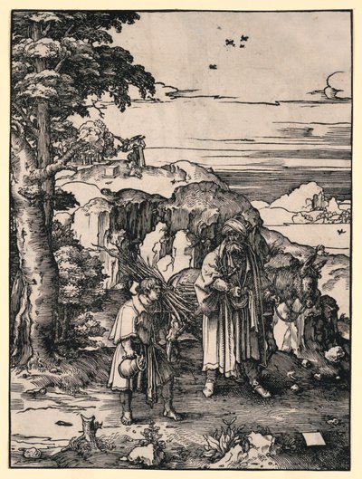 Abrahamova oběť od Lucas van Leyden