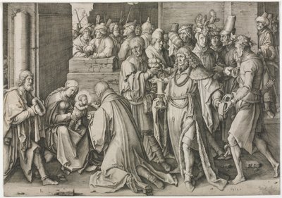 Klanění tří králů od Lucas van Leyden