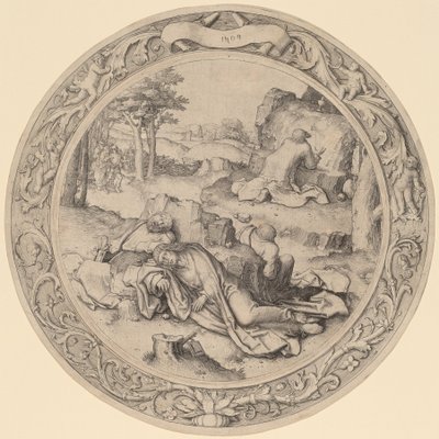 Kristus v Getsemanech (Agónie v zahradě) od Lucas van Leyden