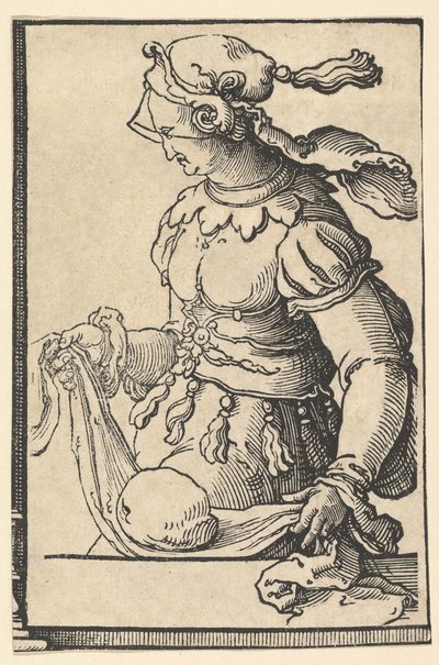 Kumská Sibyla, ze série Sibyl, ca. 1530. od Lucas van Leyden
