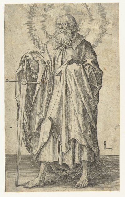 Apoštol Pavel Kristus a apoštolové (název série) od Lucas van Leyden