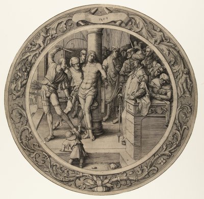 Bičování Krista The Round Passion (název série) od Lucas van Leyden