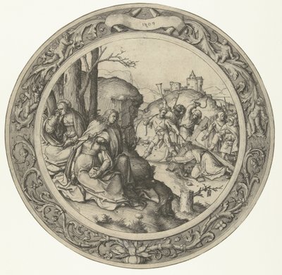 Nesení kříže The Round Passion (název série) od Lucas van Leyden