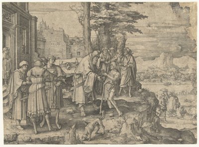 Návrat marnotratného syna od Lucas van Leyden
