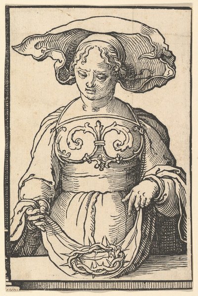 Delfská Sibyla, ze série Sibyl, ca. 1530. od Lucas van Leyden