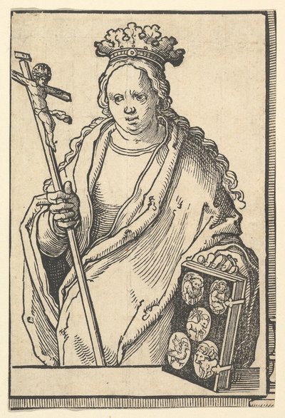 Ecclesia Christi Faith, ze série Sibyls, ca. 1530. od Lucas van Leyden