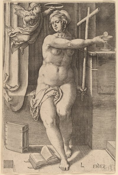 Fides (víra) od Lucas van Leyden