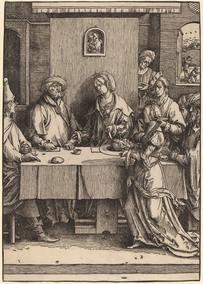 Herodes a Herodias od Lucas van Leyden