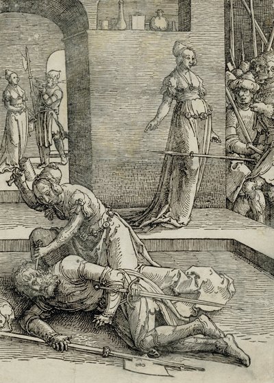 Jael zabije Siseru, 1515-19 od Lucas van Leyden
