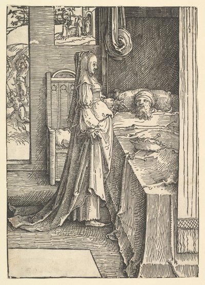 Jezábel slibující Nabotovy vinice králi Achabovi, ca. 1517. od Lucas van Leyden