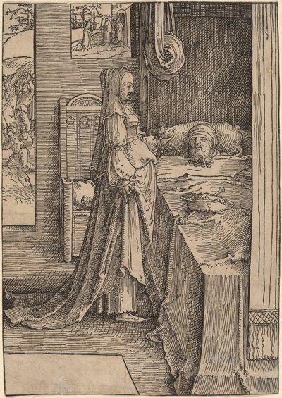 Jezábel a Achab od Lucas van Leyden