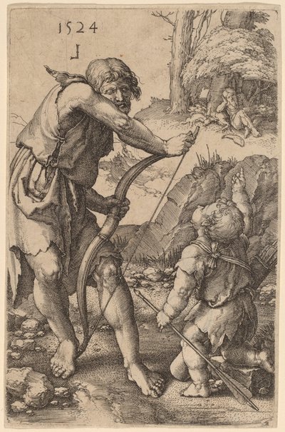 Lámech a Kain od Lucas van Leyden
