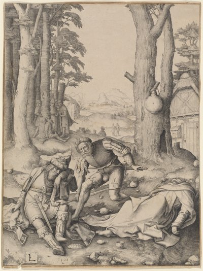 Mahomet a mnich Sergius od Lucas van Leyden