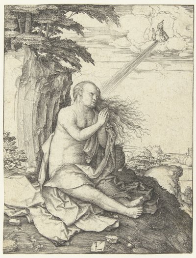 Máří Magdalény v poušti od Lucas van Leyden