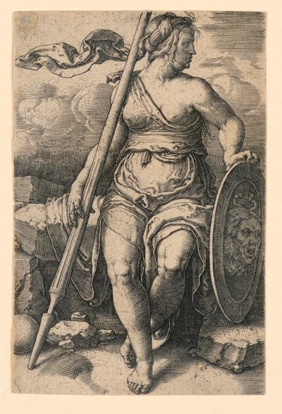 Pallas Athena (Minerva) od Lucas van Leyden