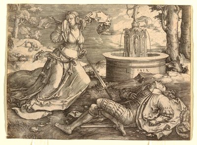 Pyramus a Thisbe od Lucas van Leyden