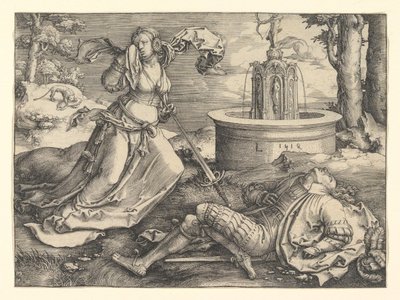 Pyramus a Thisbe, 1514. od Lucas van Leyden