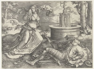 Pyramus a Thisbe od Lucas van Leyden