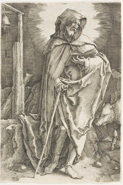 Svatý Antonín od Lucas van Leyden