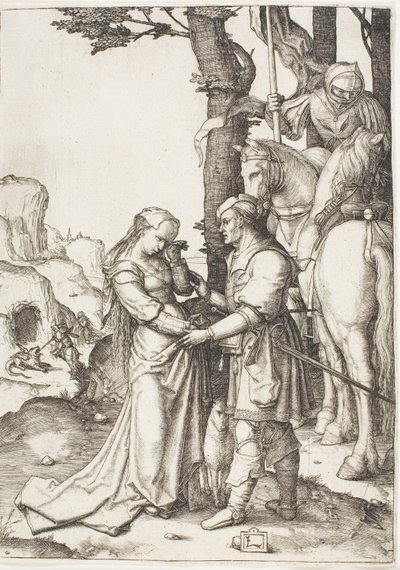 Svatý Jiří osvobozující princeznu od Lucas van Leyden