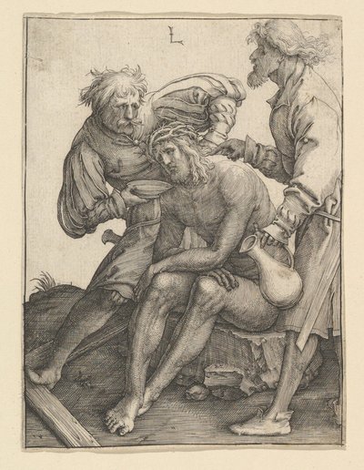 Vojáci dávají pít Kristu, ca. 1512. od Lucas van Leyden