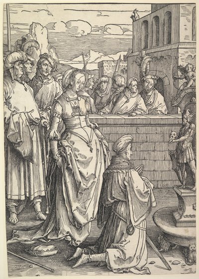 Solomon uctívající Idol, ca. 1514. od Lucas van Leyden