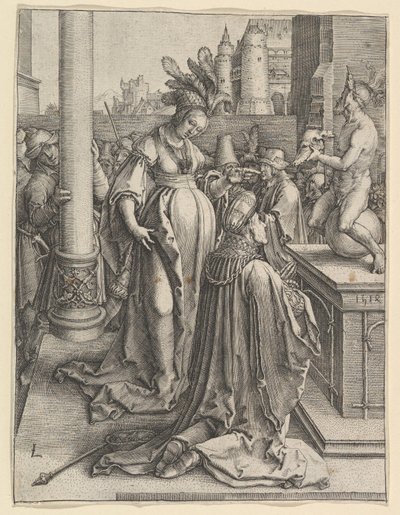 Šalomounovo modlářství, 1514. od Lucas van Leyden