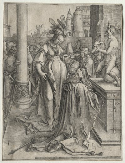 Šalomounovy modlářství, 1514. od Lucas van Leyden