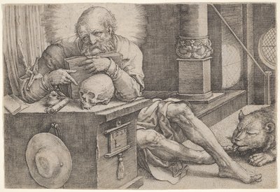 Svatý Jeroným od Lucas van Leyden