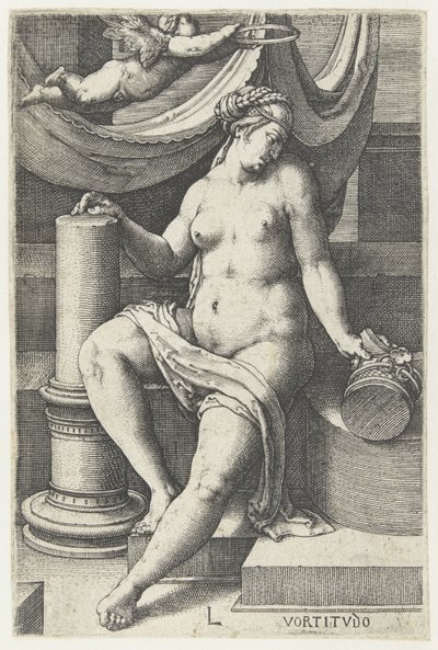 Brzy se uzdrav Vortitudo (název na objektu) Sedm ctností (název série) od Lucas van Leyden