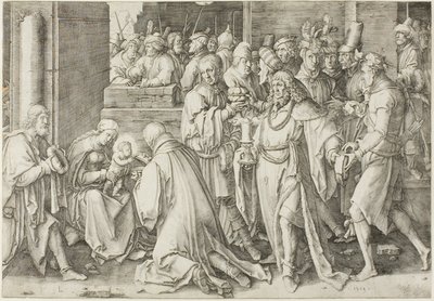 Klanění tří králů od Lucas van Leyden