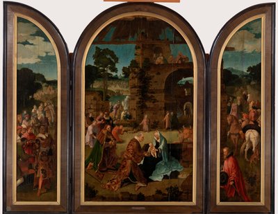 Triptych Klanění tří králů, c.1510 od Lucas van Leyden