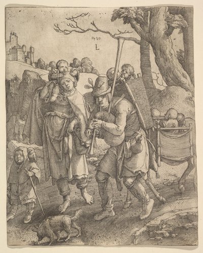 Žebráci Eulenspiegel, 1520. od Lucas van Leyden