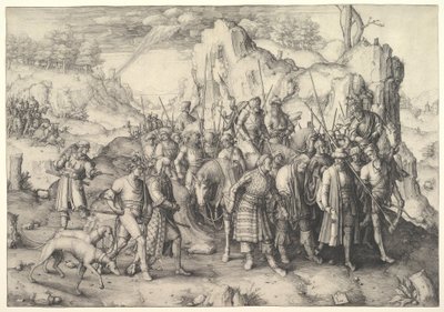 Obrácení svatého Pavla od Lucas van Leyden