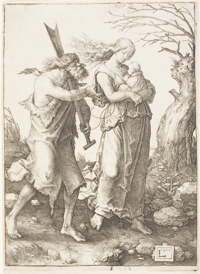 Vyhnání z ráje od Lucas van Leyden