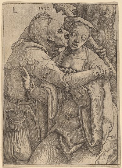 Blázen a žena od Lucas van Leyden