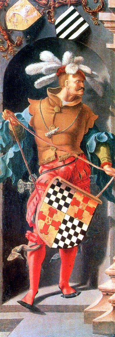 Uzdravení slepého muže z Jericha, Detail, 1531 od Lucas van Leyden