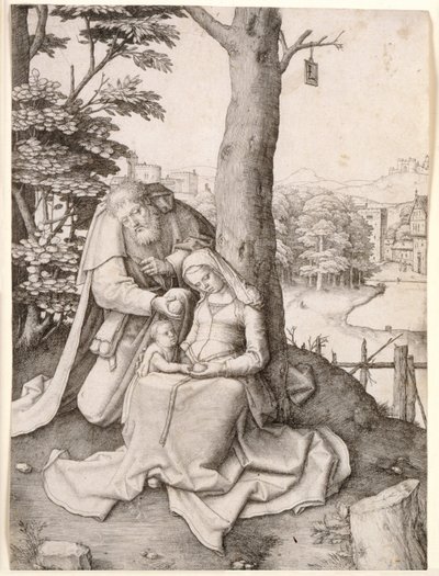 Svatá rodina od Lucas van Leyden