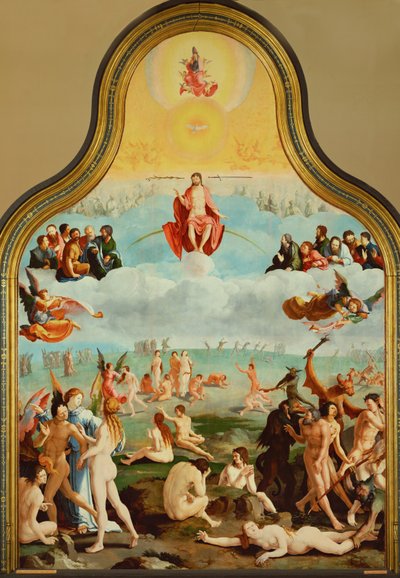 Spravedliví čekají na svůj předpoklad (olej na dřevě) od Lucas van Leyden