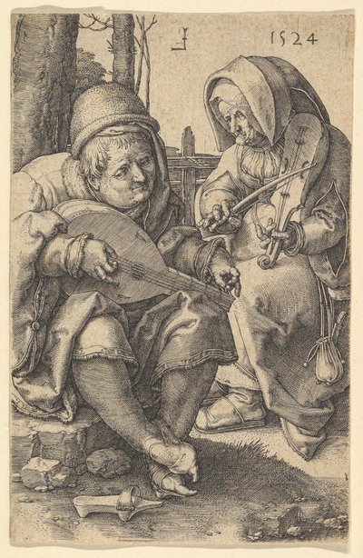 Hudebníci, 1524. od Lucas van Leyden
