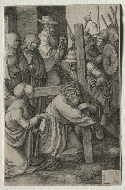 Umučení: Kristus nesoucí kříž od Lucas van Leyden