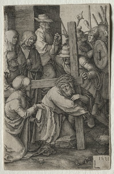 Umučení: Kristus nesoucí kříž, 1521. od Lucas van Leyden