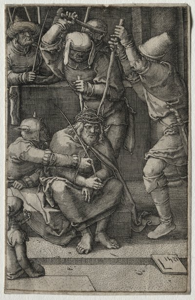 Umučení: Kristus korunovaný trním od Lucas van Leyden