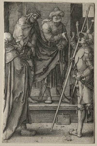 Umučení: Kristus představený lidu od Lucas van Leyden