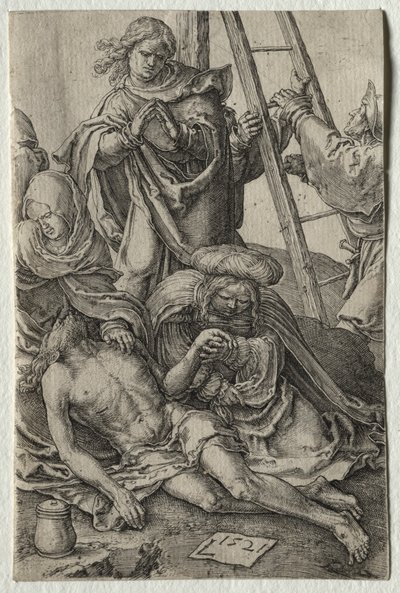 Umučení: Sestup z kříže, 1521. od Lucas van Leyden