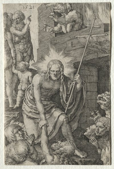 Vášeň: Sestup do limba, 1521. od Lucas van Leyden
