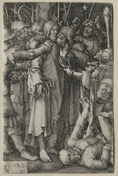 Umučení: Zajetí Ježíše od Lucas van Leyden